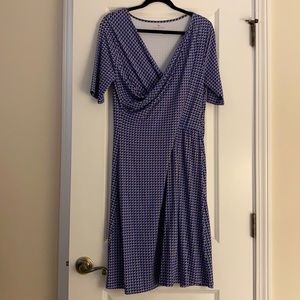 Talbots dress geometric design large